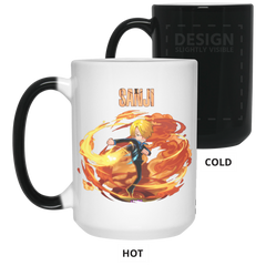Black Leg Sanji One Piece Coffee Mug Cup Gift 15 oz. Color Changing Mug