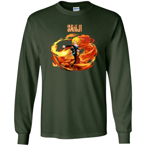 Sanji One Piece Sanji G240 Gildan LS Ultra Cotton T-Shirt