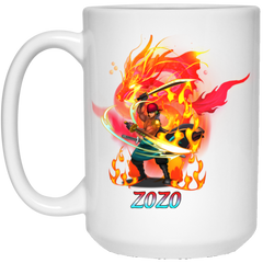 Roronoa Zoro One Piece Coffee Mug Cup Gift 15 oz. White Mug