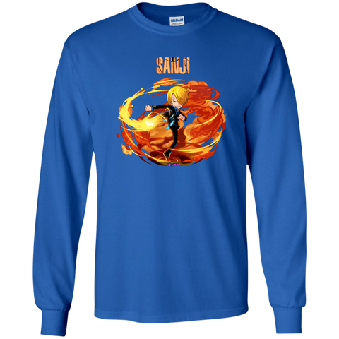 Sanji One Piece Sanji G240 Gildan LS Ultra Cotton T-Shirt
