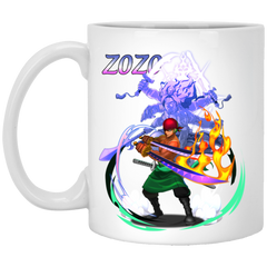 Roronoa Zoro One Piece Coffee Mug Cup Gift 1 11 oz. White Mug