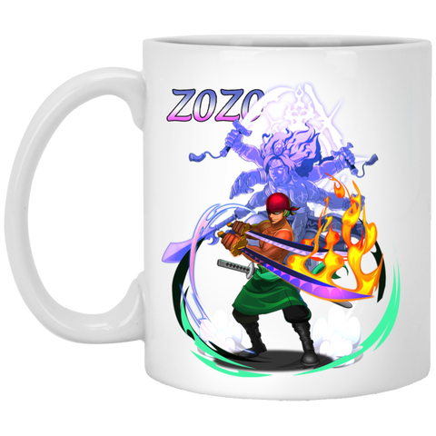 Roronoa Zoro One Piece Coffee Mug Cup Gift 1 11 oz. White Mug
