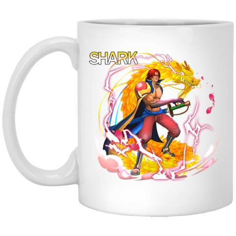 Red Hair Shanks One Piece Coffee Mug Cup Gift 11 oz. White Mug