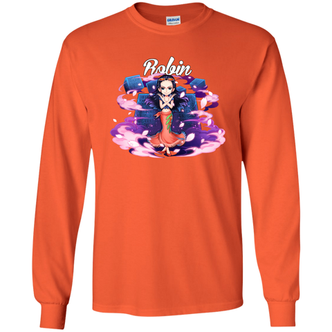 Nico Robin One Piece Robin G240 Gildan LS Ultra Cotton T-Shirt