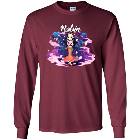 Nico Robin One Piece Robin G240 Gildan LS Ultra Cotton T-Shirt