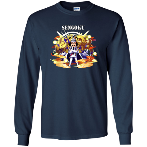 Sengoku One Piece Sengoku G240 Gildan LS Ultra Cotton T-Shirt