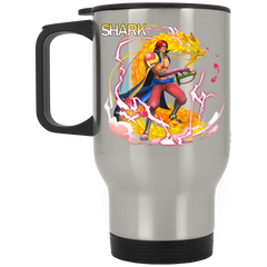 Red Hair Shanks One Piece Coffee Mug Cup Gift Silver Stainless Travel Mug