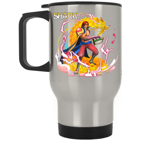 Red Hair Shanks One Piece Coffee Mug Cup Gift Silver Stainless Travel Mug