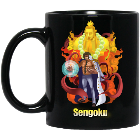 Buddha Sengoku One Piece Coffee Mug Cup Gift 02 11 oz. Black Mug