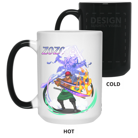 Roronoa Zoro One Piece Coffee Mug Cup Gift 1 15 oz. Color Changing Mug