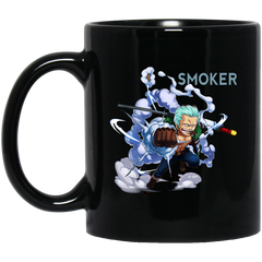 The White Hunter Smoker One Piece Coffee Mug Cup Gift 11 oz. Black Mug
