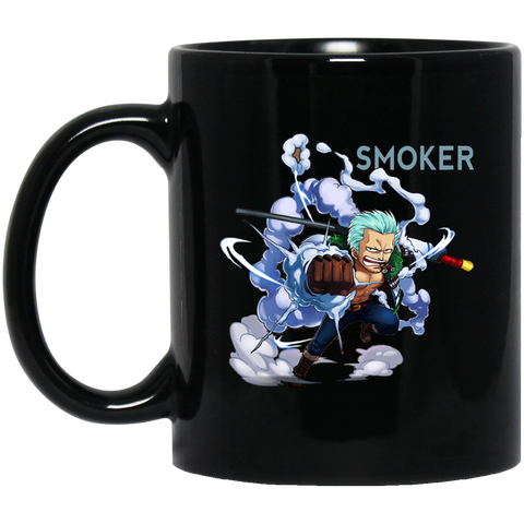 The White Hunter Smoker One Piece Coffee Mug Cup Gift 11 oz. Black Mug