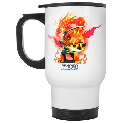 Roronoa Zoro One Piece Coffee Mug Cup Gift White Travel Mug