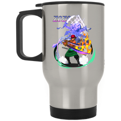 Roronoa Zoro One Piece Coffee Mug Cup Gift 1 Silver Stainless Travel Mug