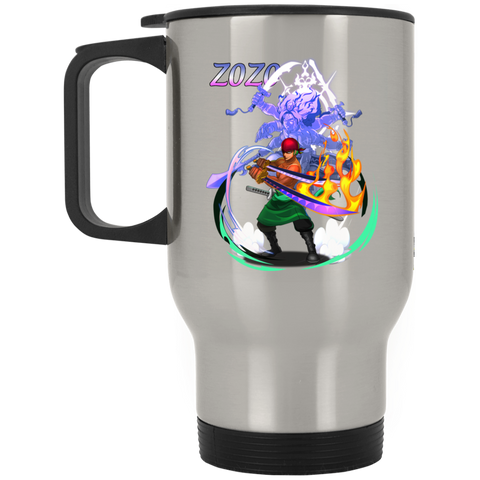 Roronoa Zoro One Piece Coffee Mug Cup Gift 1 Silver Stainless Travel Mug