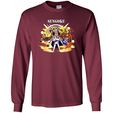 Sengoku One Piece Sengoku G240 Gildan LS Ultra Cotton T-Shirt