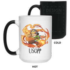 Usopp One Piece Coffee Mug Cup Gift 15 oz. Color Changing Mug