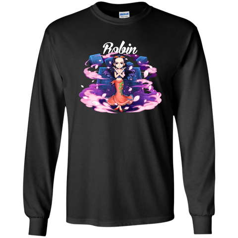 Nico Robin One Piece Robin G240 Gildan LS Ultra Cotton T-Shirt