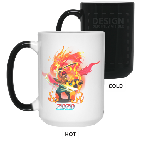 Roronoa Zoro One Piece Coffee Mug Cup Gift 15 oz. Color Changing Mug