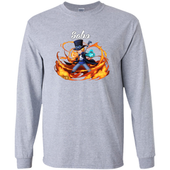 Sabo One Piece Robin Sabo G240 Gildan LS Ultra Cotton T-Shirt