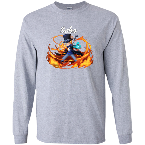 Sabo One Piece Robin Sabo G240 Gildan LS Ultra Cotton T-Shirt