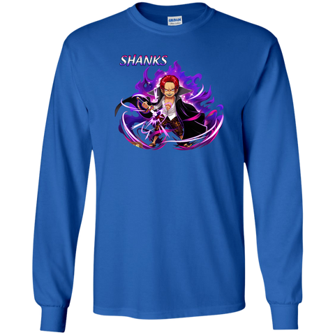 Shark One Piece Shark 01 G240 Gildan LS Ultra Cotton T-Shirt