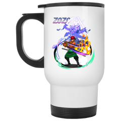 Roronoa Zoro One Piece Coffee Mug Cup Gift 1 White Travel Mug