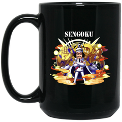Buddha Sengoku One Piece Coffee Mug Cup Gift 15 oz. Black Mug