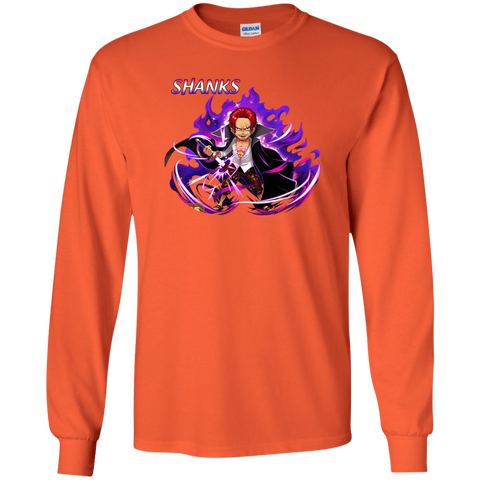 Shark One Piece Shark 01 G240 Gildan LS Ultra Cotton T-Shirt