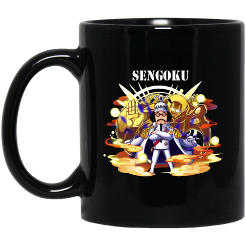 Buddha Sengoku One Piece Coffee Mug Cup Gift 11 oz. Black Mug