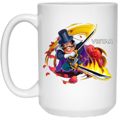 Flower Sword Vista One Piece Coffee Mug Cup Gift 15 oz. White Mug