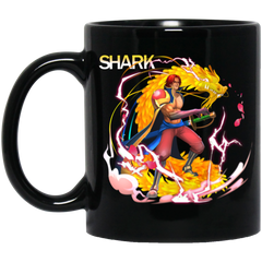 Red Hair Shanks One Piece Coffee Mug Cup Gift 11 oz. Black Mug
