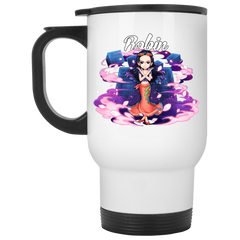 Nico Robin One Piece Coffee Mug Cup Gift White Travel Mug