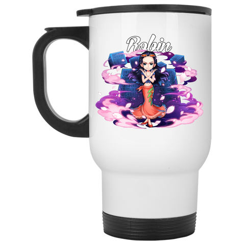 Nico Robin One Piece Coffee Mug Cup Gift White Travel Mug