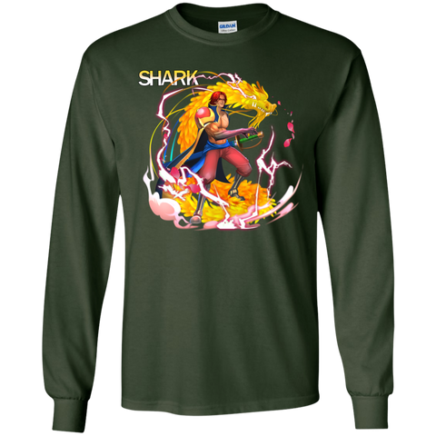 Shark One Piece  G240 Gildan LS Ultra Cotton T-Shirt
