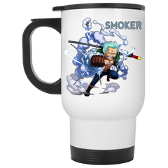 The White Hunter Smoker One Piece Coffee Mug Cup Gift White Travel Mug