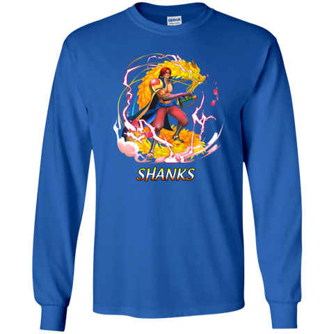 Shark One Piece Shark 02 G240 Gildan LS Ultra Cotton T-Shirt