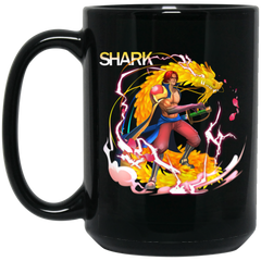 Red Hair Shanks One Piece Coffee Mug Cup Gift 15 oz. Black Mug