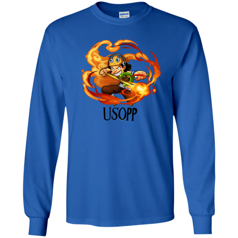 Usopp One Piece Usopp G240 Gildan LS Ultra Cotton T-Shirt