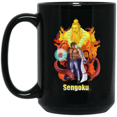 Buddha Sengoku One Piece Coffee Mug Cup Gift 02 15 oz. Black Mug