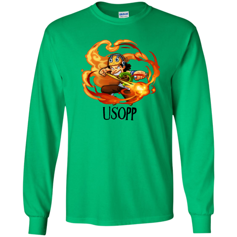 Usopp One Piece Usopp G240 Gildan LS Ultra Cotton T-Shirt